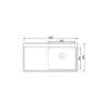 Asil 1 Bowl S/Stl Flushmount 52 x 100 cm 52*100 1 Bowl - Image 2
