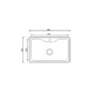 Asil 1 Bowl Sink 80 x 50 cm Inset Bowl SATIN - Image 2