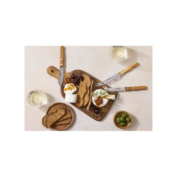 Le Creuset Set of 3 Cheese Knives Wood - Image 2