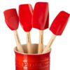 Le Creuset 5 Pieces Utensils Set Cerise - Image 2