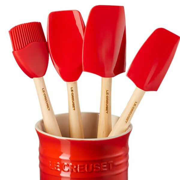 Le Creuset 5 Pieces Utensils Set Cerise - Image 2