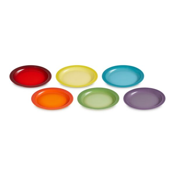 Le Creuset 6 Dinner Plates Rainbow 27 cm - Image 2