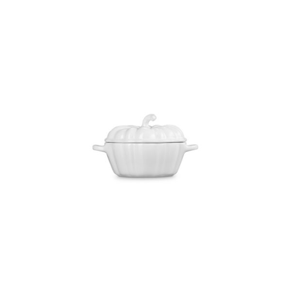 Le Creuset Pumpkin Cocotte White 350 ml - Image 2