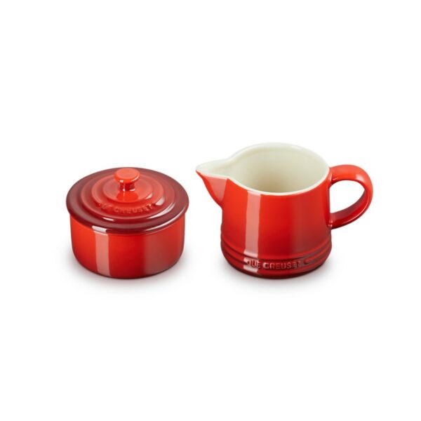 Le Creuset Milk & Sugar Set Cerise - Image 2