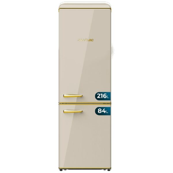 Cecotec Retro Fridge Combi Beige 300 L