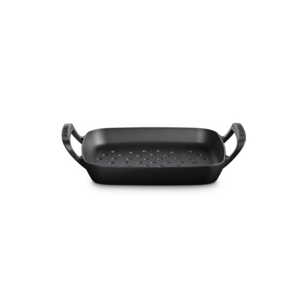 Le Creuset O/Door Sq. Grill Basket M/Blk 30cm