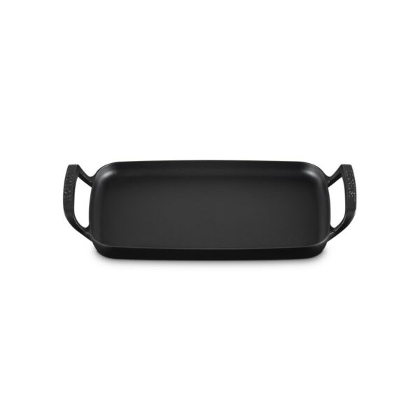 Le Creuset O/Door Rect. Griddle M/Black