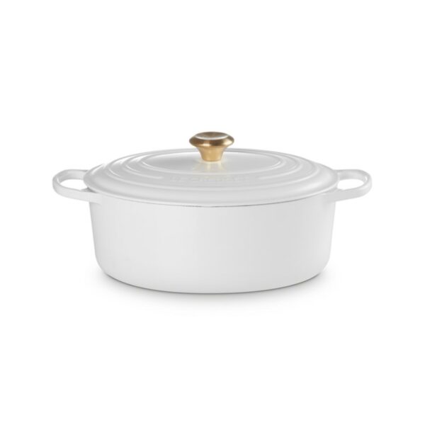 Le Creuset Oval Casserole White 31 cm