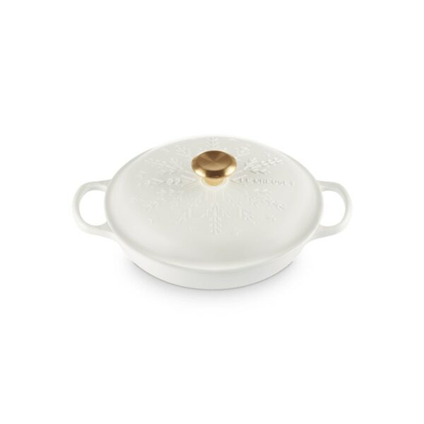 Le Creuset Snowflake Cass. White 26 cm