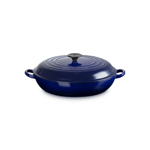 Le Creuset Shallow Braiser Indigo 30 cm