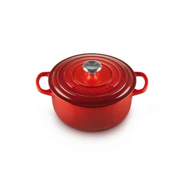 Le Creuset Round Casserole Cerise 22 cm - Image 2