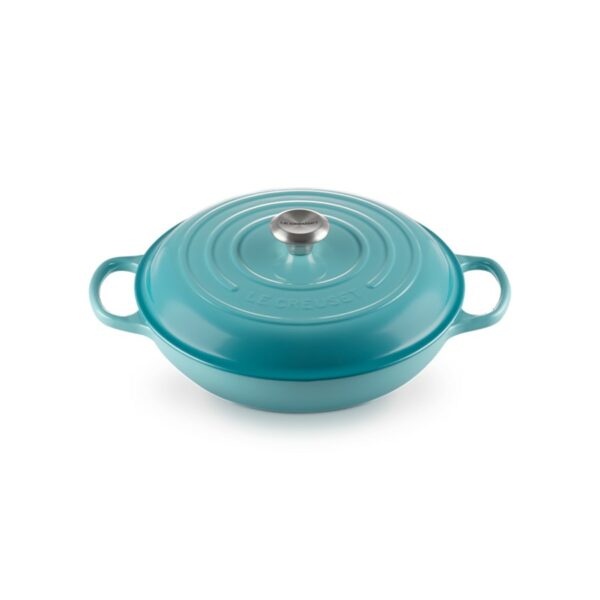 Le Creuset Shallow Casserole Teal 30 cm - Image 2