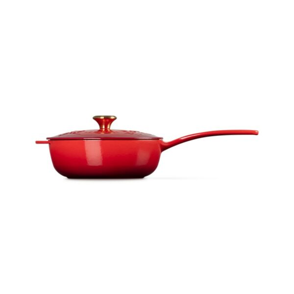 Le Creuset Holly Saucier Pan Cerise 21cm - Image 2