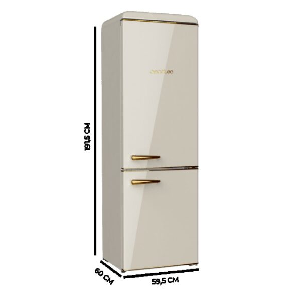 Cecotec Retro Fridge Combi Beige 300 L - Image 3