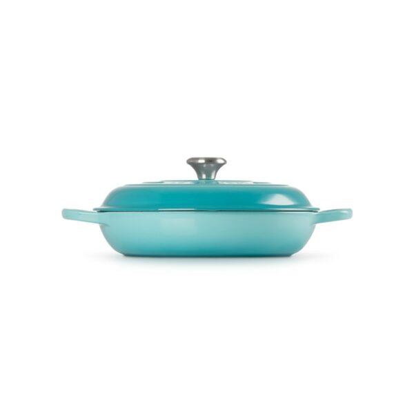 Le Creuset Shallow Casserole Teal 30 cm - Image 3