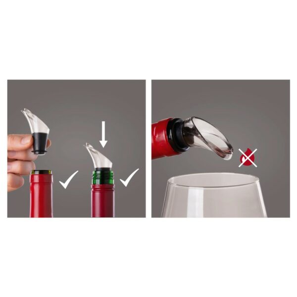 Vacuvin Wine Server Crystal Black 2 Pcs. Black Blister - Image 3