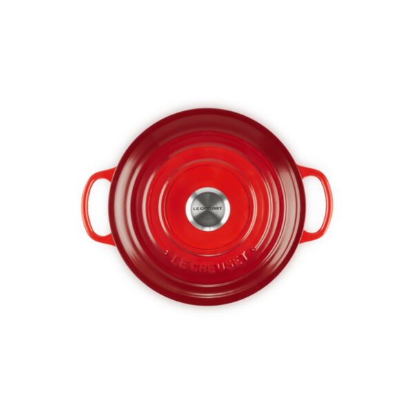 Le Creuset Round Casserole Cerise 22 cm - Image 4