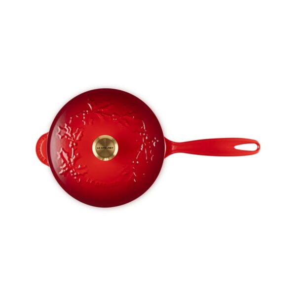 Le Creuset Holly Saucier Pan Cerise 21cm - Image 3