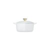 Le Creuset Heart Cass. White+Gold Knob - Image 5
