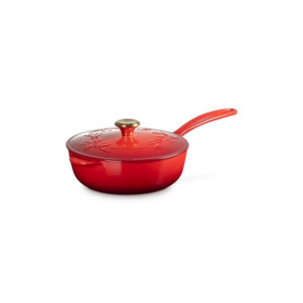 Le Creuset Holly Saucier Pan Cerise 21cm - Image 6
