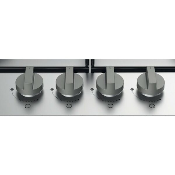 Indesit Hob Gas 4 Burner Stainless Steel - Image 3