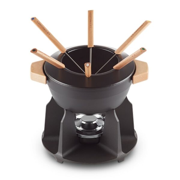 Le Creuset Cheese & Meat Fondue St/Blk - Image 3