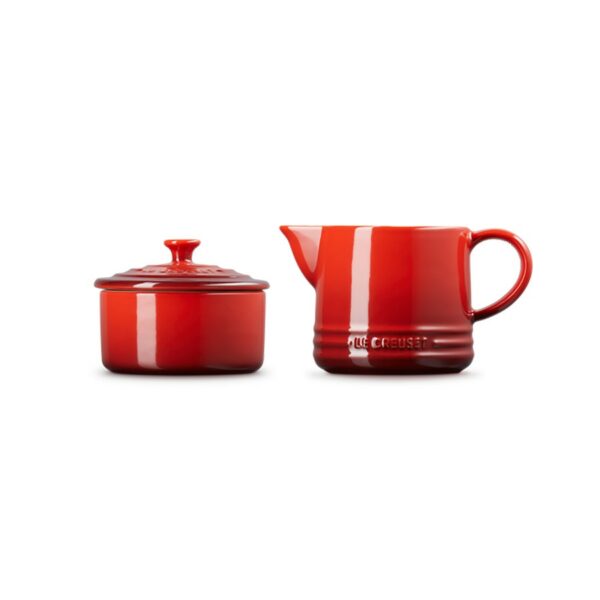 Le Creuset Milk & Sugar Set Cerise - Image 3