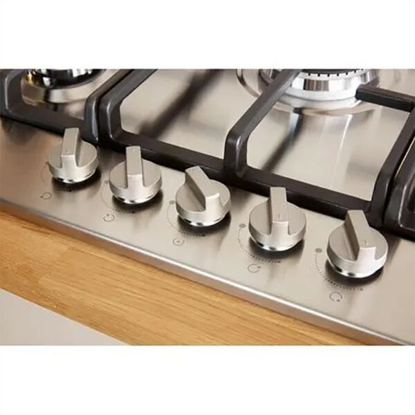 Indesit Hob Gas 5 Burner Stainless Steel - Image 5