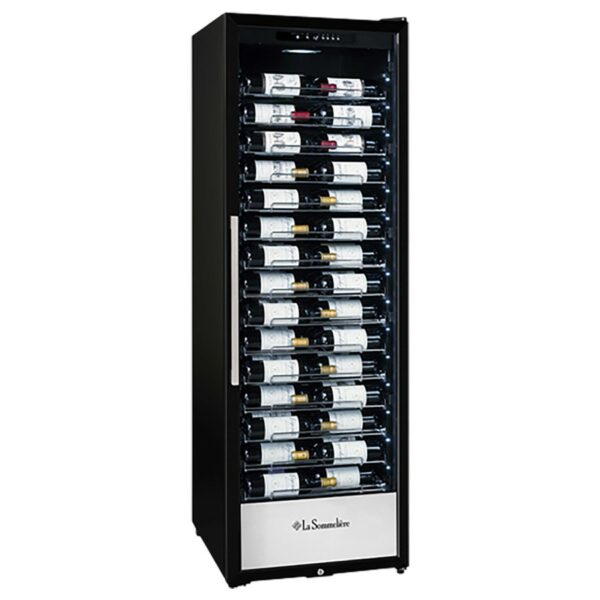 Sommeliere Wine Cellar Glass Door Black