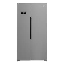 Beko Freestanding American Fridge Freezer in Stainless Steel