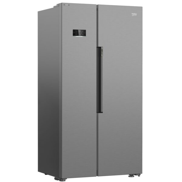 Beko Freestanding American Fridge Freezer in Stainless Steel - Image 2