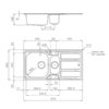 Foster Sink FM Marine St/St 97x50 - Image 2