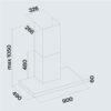 Falmec Hood Plane Nero Plus 90 cm - Image 3