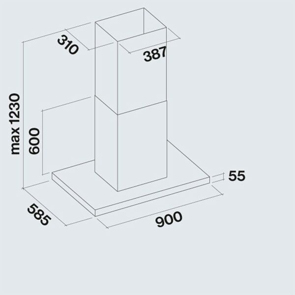 Falmec Hood Lumina Evo NRS IS 90 cm - Image 4