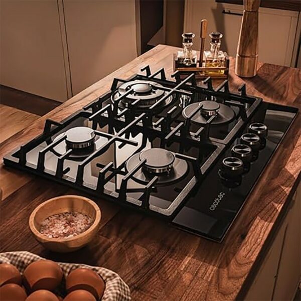 Cecotec Bolero Gas Hob 4 Burner Black - Image 4