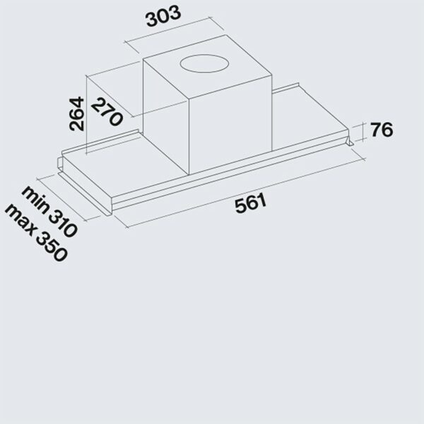 Falmec Hood Virgola No Drop Touch 60 cm - Image 6