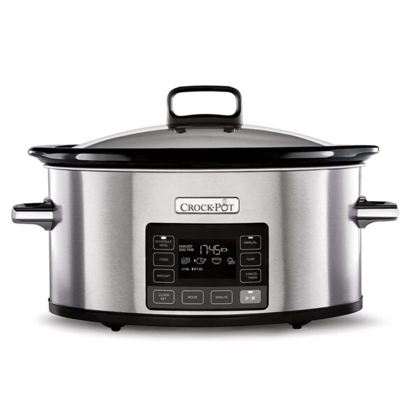 CROCKPOT TIME SELECT SLOW COOKER SILVER 5.6L (For 6)