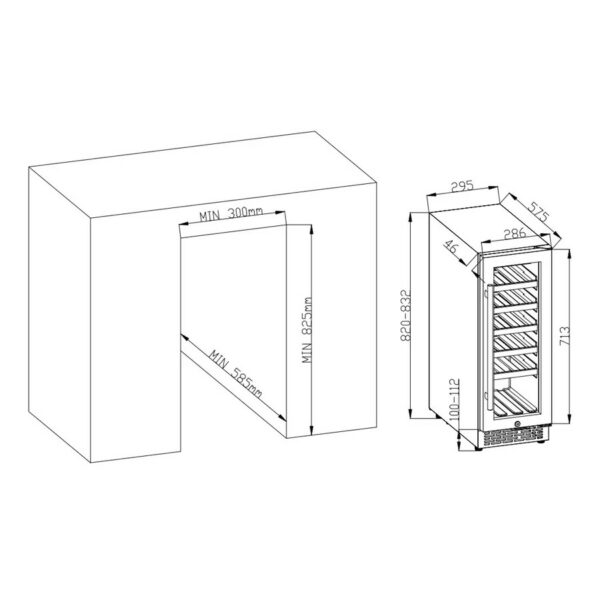 Le Cellier Wine Cooler BI 20 Bottles - Image 4