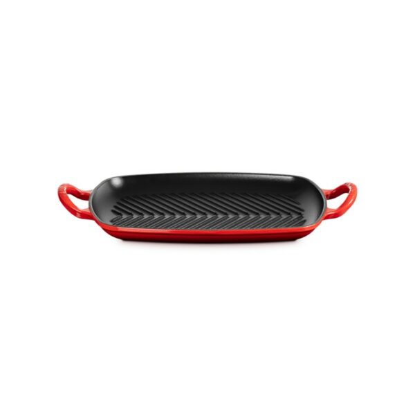 Le Creuset Low Rect. Grill Cerise 30 cm