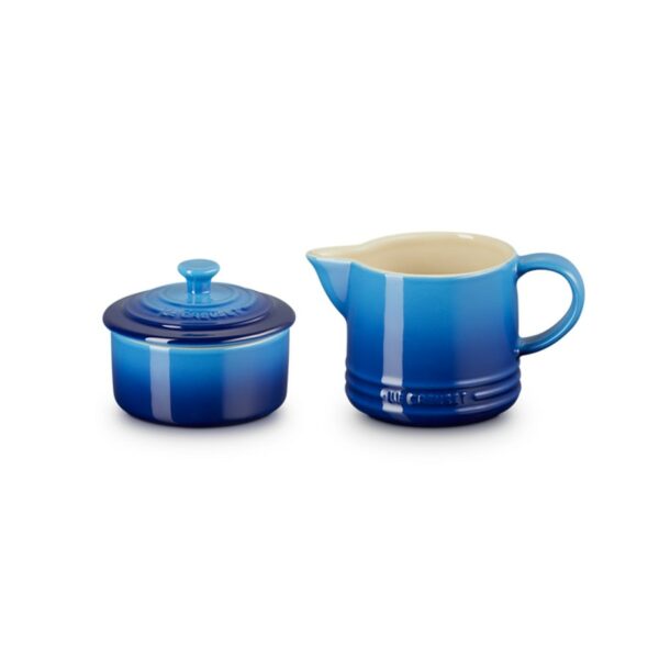 Le Creuset Milk & Sugar Set Azure Blue
