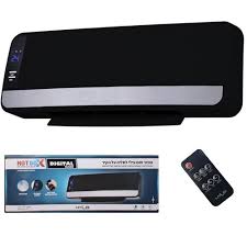 Wall Fan Heater Black 1000W/2000W - Image 2