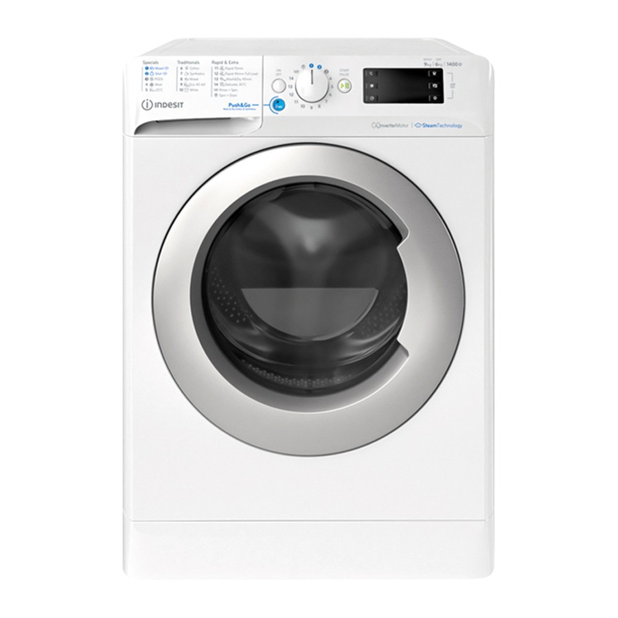 Indesit Washer Dryer 9/6 Kg Silver 1400r