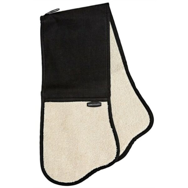 Rangemaster Double Oven Glove Blk/Cream