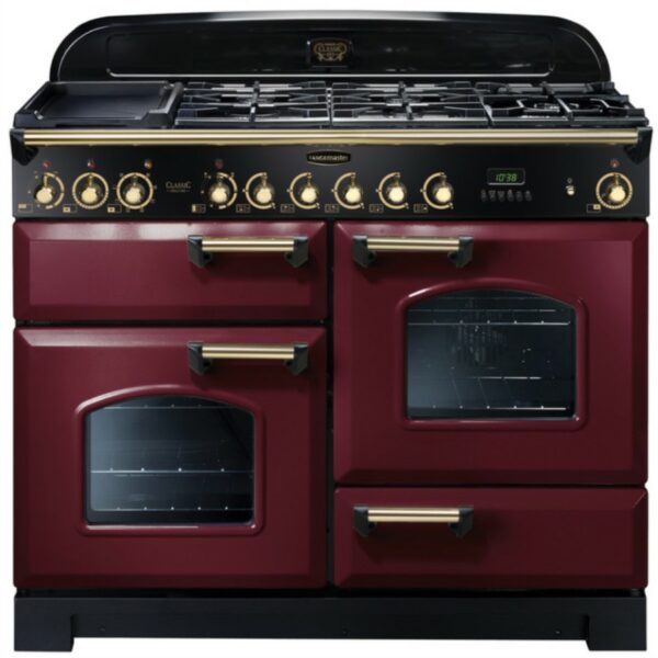 RangeMaster DL110 D/Fuel Cranberry Brass
