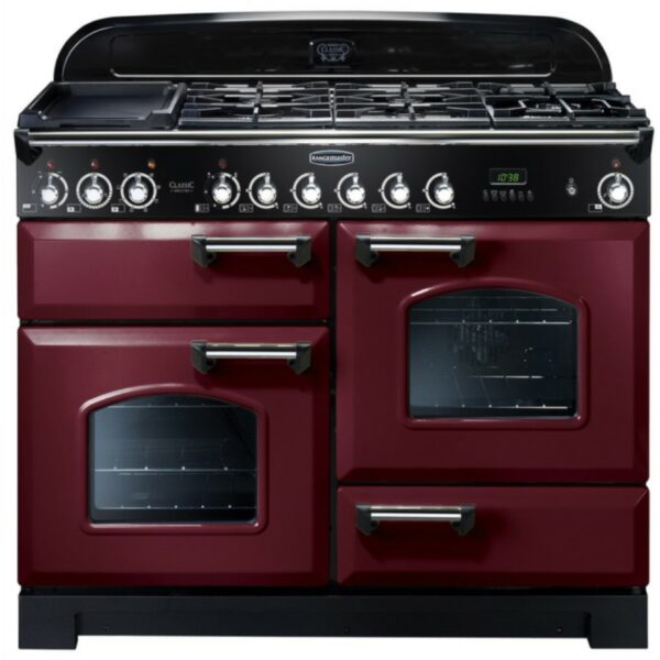 RangeMaster DL 110 DF Cranberry Chrome